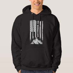 Columbus Ga Georgia American Distress Patriottic Hoodie