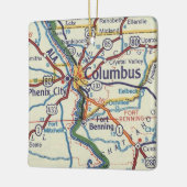 Columbus GA  map Keramisch Ornament (Links)