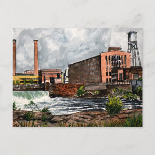 Columbus GA Phenix City AL landschapsgeschenk Briefkaart