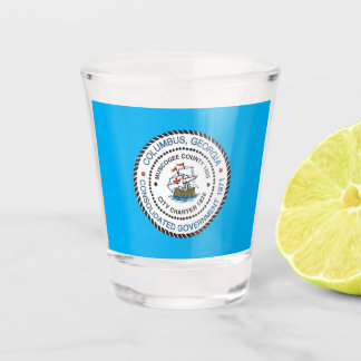 Columbus (Georgia) city flag Shot Glass Glas