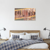 Columbus, Georgia - grote letterscènes 2 Canvas Afdruk (Insitu (Slaapkamer))