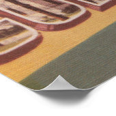 Columbus, Georgia - grote letterscènes 2 Poster (Hoek)