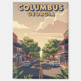 Columbus Georgia Reizen Magneet