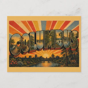 Columbus Georgia Riverwalk Botanische Tuin Kunst Briefkaart