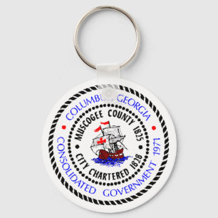 Columbus, Georgia Seal Sleutelhanger
