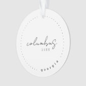 Columbus Georgia Travel United States Simple Ornament (voorkant)