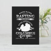 Columbus Georgia White Water River Rafting 2020 Pa Kaart (Staand voorkant)