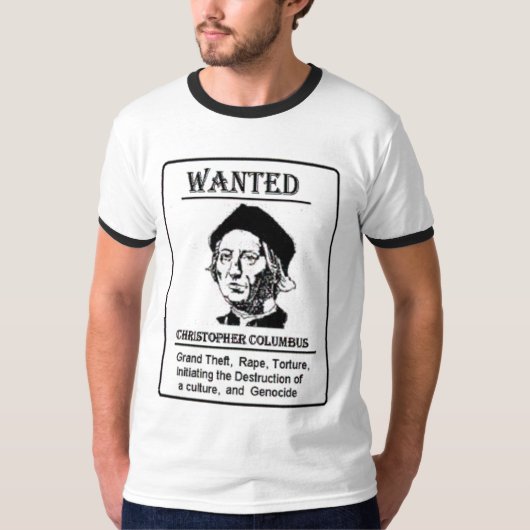 Columbus Gezochte shirt (Voorkant)