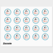Columbus Hotel Miami Florida Ronde Sticker (Vel)