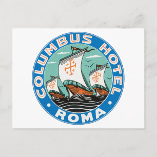 Columbus Hotel, Roma Briefkaart