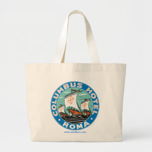 Columbus Hotel, Roma Grote Tote Bag