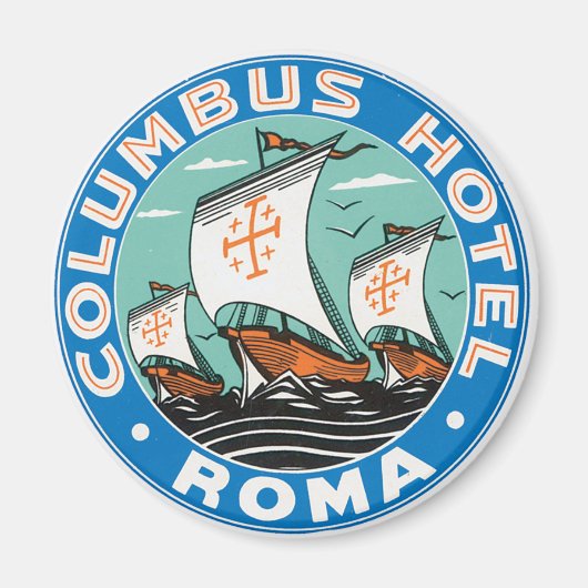 Columbus Hotel, Roma Magneet (Voorkant)