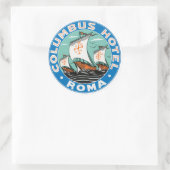 Columbus Hotel Roma Ronde Sticker (Tas)