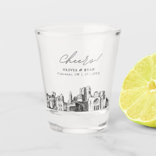Columbus Huwelijksgunst Gepersonaliseerde Proost Shot Glas