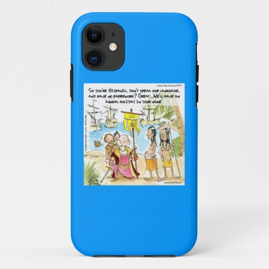 Columbus Immigreert Naar Amerika Grappige iPhone 5 Case-Mate iPhone Case (Achterkant)