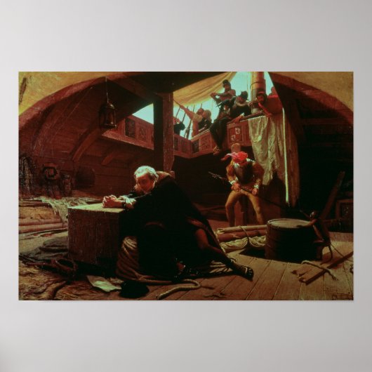 Columbus in Chains, 1863 Poster (Voorkant)