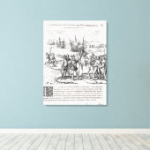 Columbus in wat eerst India werd genoemd Canvas Afdruk (Insitu (Houten vloer))