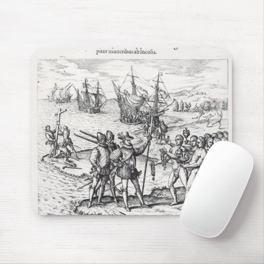 Columbus in wat het eerst India heet Muismat (Met muis)