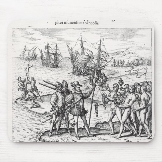 Columbus in wat het eerst India heet Muismat (Voorkant)