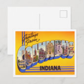 Columbus, Indiana  Big Letters Briefkaart (Voorkant / Achterkant)