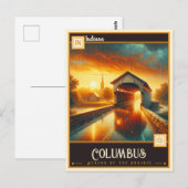 Columbus, Indiana |  Briefkaart (Voorkant / Achterkant)