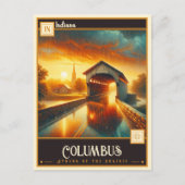 Columbus, Indiana |  Briefkaart (Voorkant)