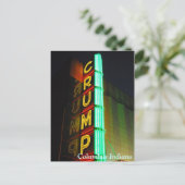 Columbus Indiana Crump Briefkaart (Staand voorkant)