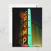 Columbus Indiana Crump Briefkaart (Voorkant / Achterkant)
