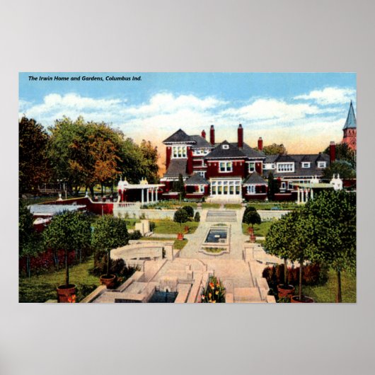 Columbus Indiana The Irwin Family Home Poster (Voorkant)