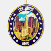 Columbus Keramisch Ornament (Links)
