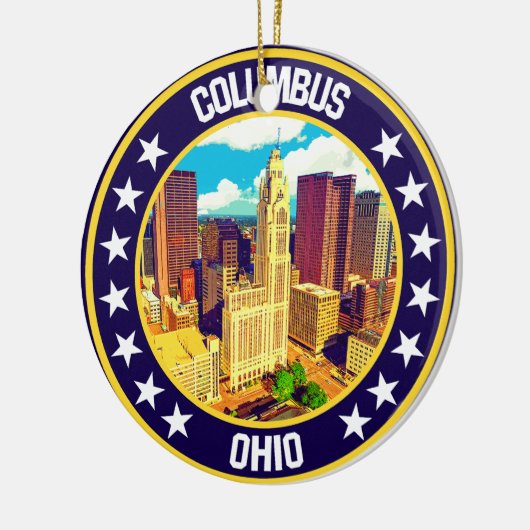 Columbus Keramisch Ornament (Links)