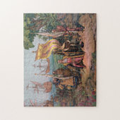 Columbus Landing in America Painting (1892) Legpuzzel (Verticaal)