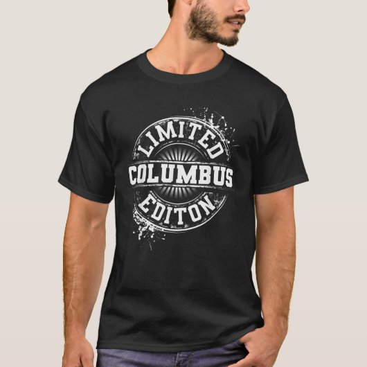 COLUMBUS Limited Edition Grappig Gepersonaliseerde T-shirt (Voorkant)