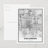Columbus Map Feestdagenkaart (Voorkant / Achterkant)