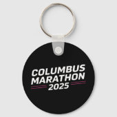 Columbus Marathon 2025 silhouet Sleutelhanger (Achterkant)