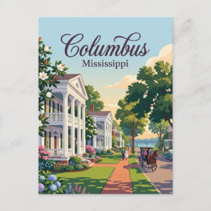 Columbus, Mississippi Briefkaart
