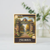 Columbus, Nebraska | Antiek Briefkaart (Staand voorkant)
