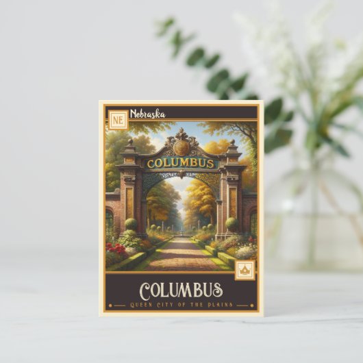 Columbus, Nebraska | Briefkaart (Staand voorkant)