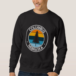 Columbus Nebraska NE USA City Pride Retro Zonsonde Trui