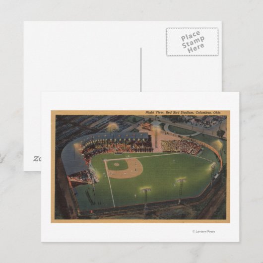Columbus, OH - Aerial of Red Bird Baseball Briefkaart (Voorkant / Achterkant)