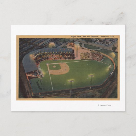 Columbus, OH - Aerial of Red Bird Baseball Briefkaart (Voorkant)