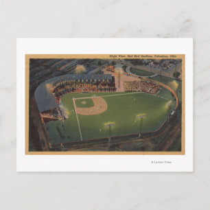 Columbus, OH - Aerial of Red Bird Baseball Briefkaart