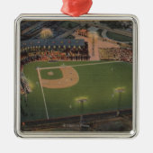 Columbus, OH - Aerial of Red Bird Baseball Metalen Ornament (Voorkant)