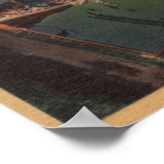 Columbus, OH - Aerial of Red Bird Baseball Poster (Hoek)