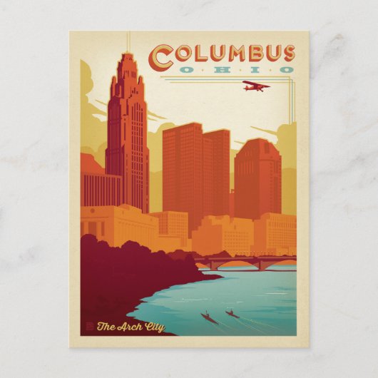 Columbus, OH Briefkaart (Voorkant)