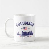 Columbus OH City View Design Koffiemok (Links)