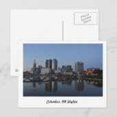 Columbus, Oh Skyline Briefkaart (Voorkant / Achterkant)
