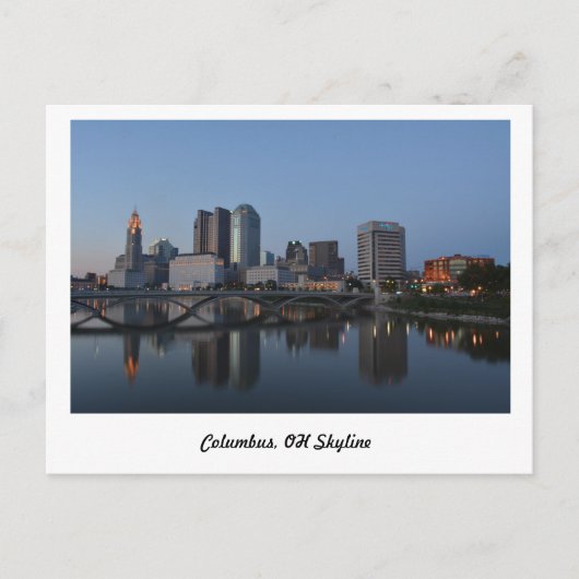 Columbus, Oh Skyline Briefkaart (Voorkant)