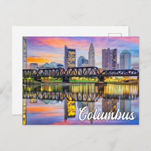 Columbus, Ohio Briefkaart (Voorkant / Achterkant)