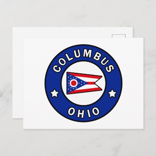 Columbus Ohio Briefkaart (Voorkant / Achterkant)